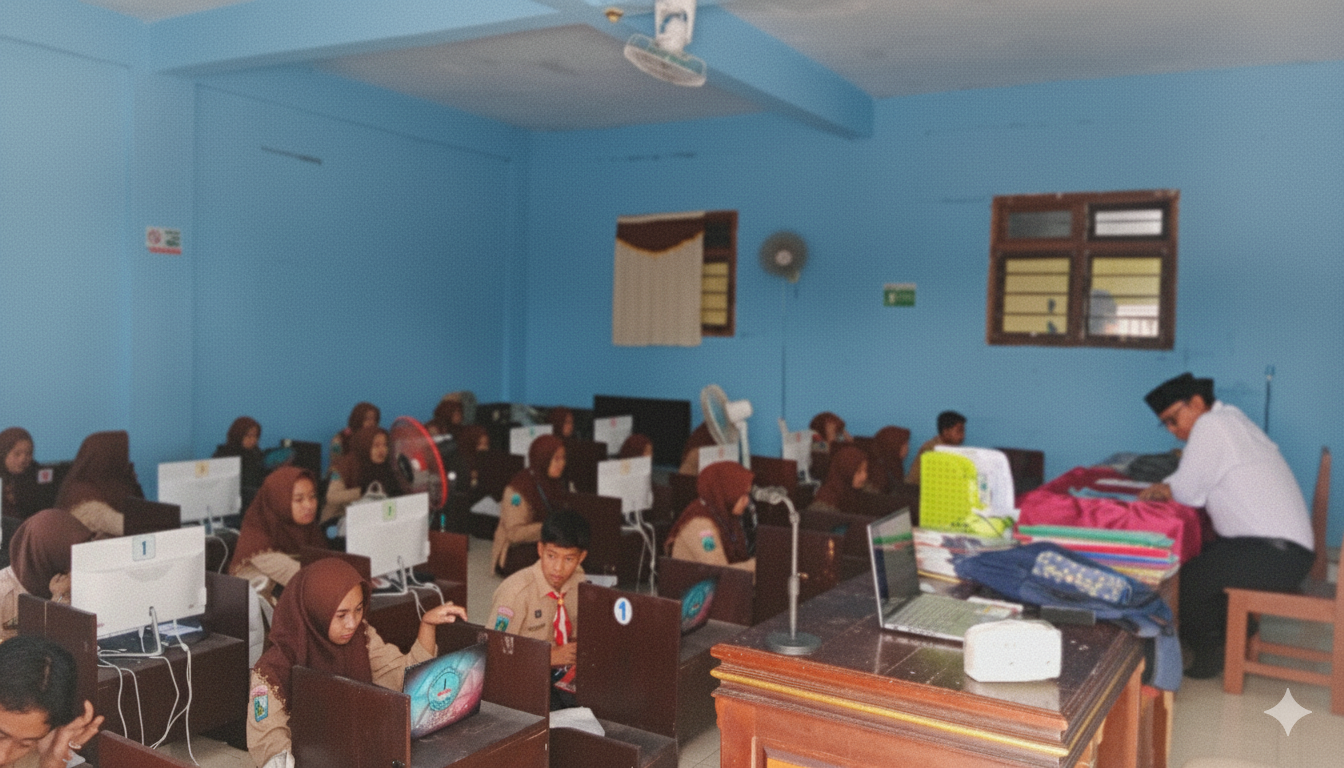 Pelaksanaan Tes Kemampuan Akademik (TKA) di MA Mambaul Ulum 2 Berjalan Lancar dan Tertib